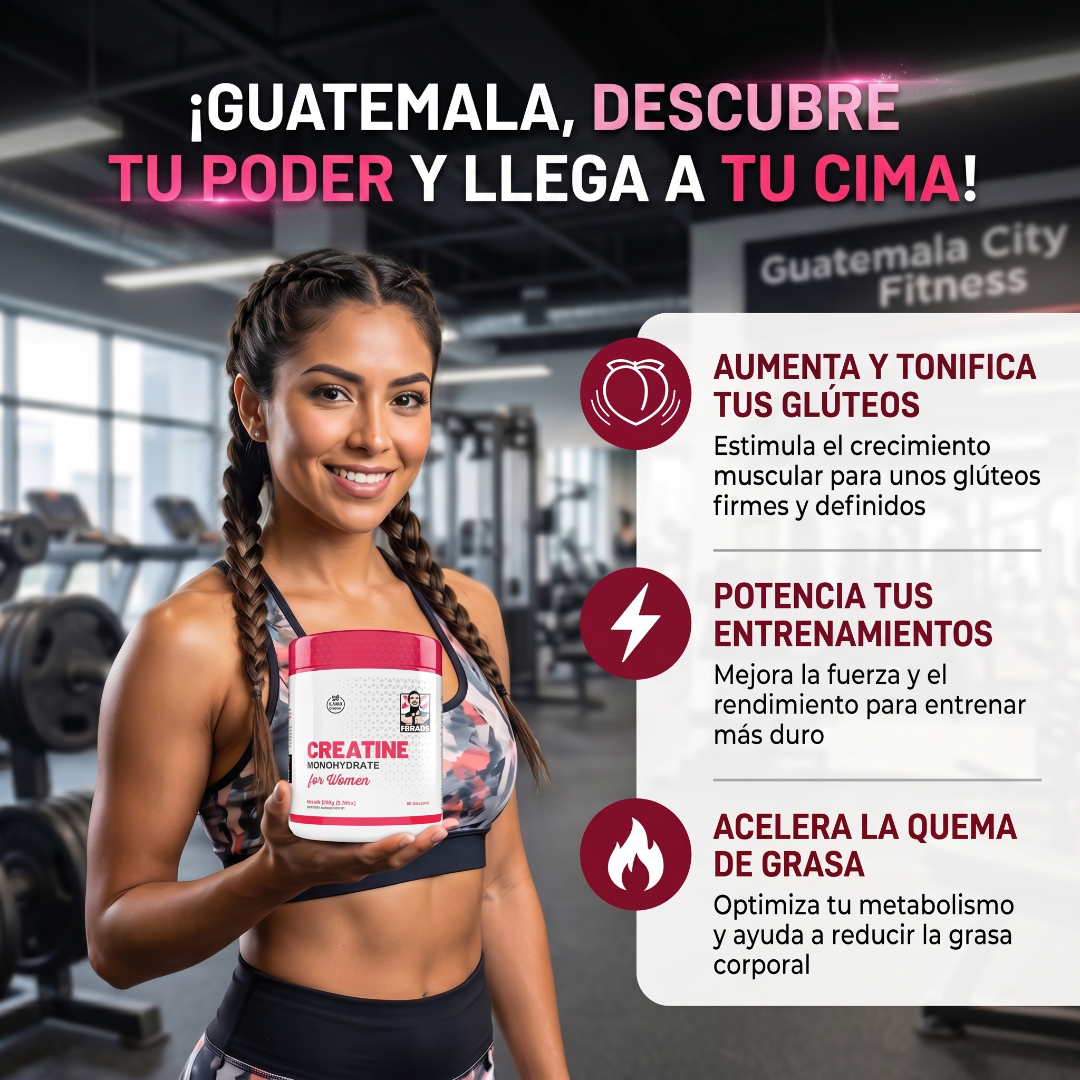 MONOHIDRATO DE CREATINA PARA MUJERES CON